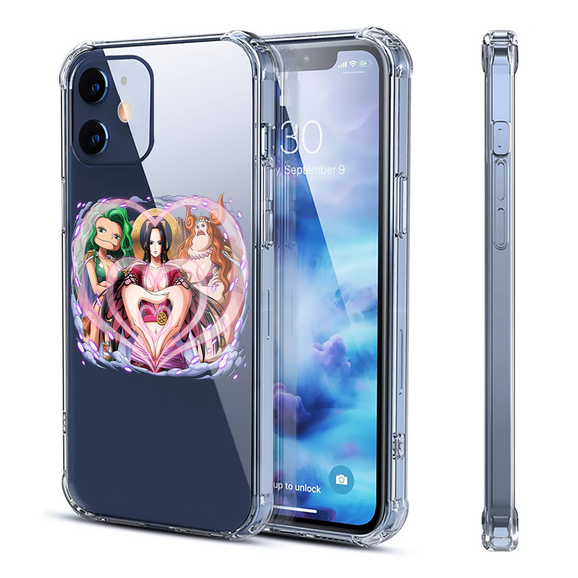 （画像用） ワンピース ボア・ハンコック ONE PIECE Boa·Hancock 【iPhone 12シリーズ対応】透明スマホケース（クリアソフトケース）